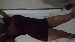 Mini dress and pigtails, you like?