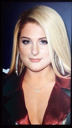 Meghan Trainor’s cute face gets BLASTED with a thick load of my hot cum!!!