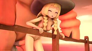 Lillie and the Mudsdale Ride