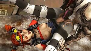 Gaige and her pet Skag