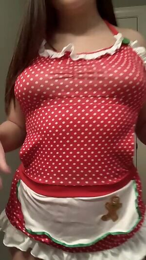 nervous about this 🙈 have i been a good girl santa? 🥺❤️