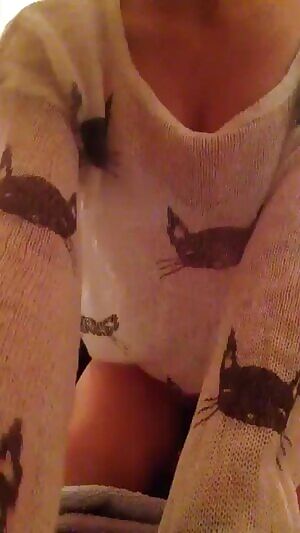 Stripping off & masturbating