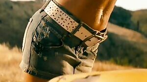 Megan Fox bending over and giving you a handjob