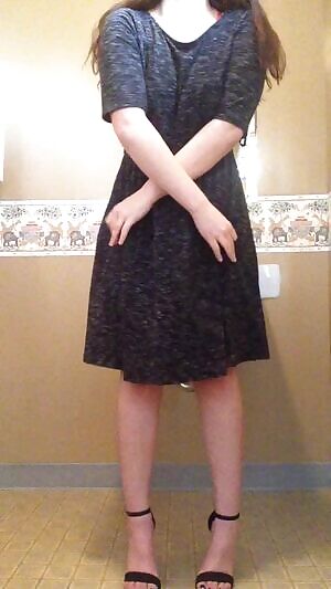 There's an extra layer under my church dress this week