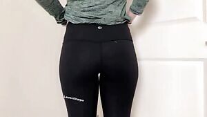Showing off what's under my yoga pants