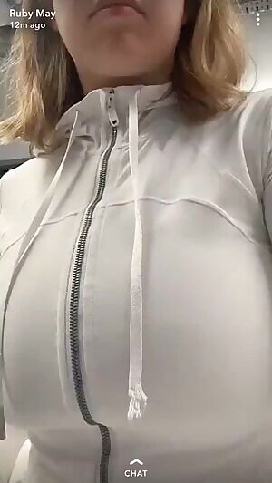 Tits out in the frozen food aisle