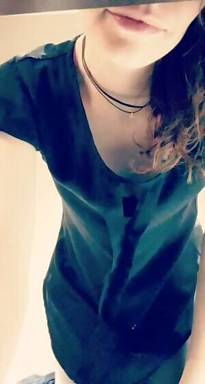 A real girl® getting out of office clothes has mismatched underwear and visible labels 🤷