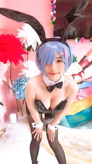 My Rem Bunny cosplay