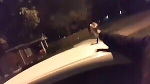 Quick suck and fuck in our driveway