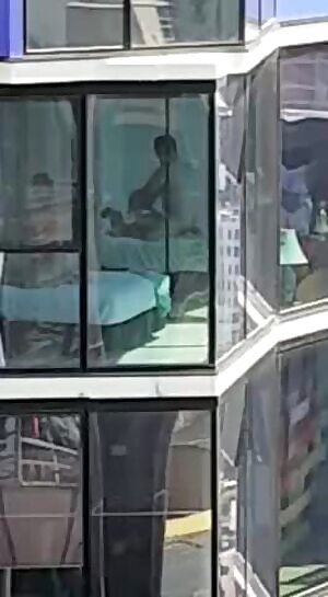 Couple caught by construction workers