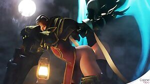 Auriel rewarding her tankslut