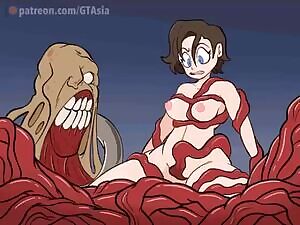 Jill and nemesis Typical Tentacle Troubles