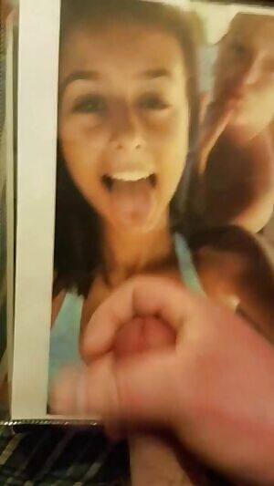 Milking out a load of thick cum for this 18 yr old hottie