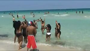 Girl is the star of the beach