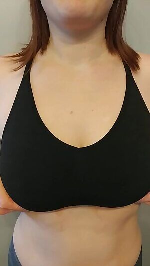 After workout boob drop