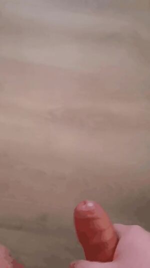 My uncut cock unloads some thick ropes