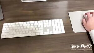 Office Fuck, Gorgeous Can't Stop Moaning CUMSHOT Amateur Couple