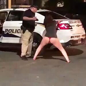 “Mam, please put away the butt cheeks and get in the car...