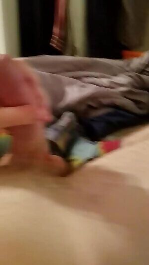 First spurt landed straight on my face....