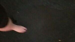 Puddle splashing while the sun sets before winter arrives ❤