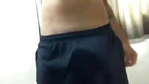 Revealing my huge cock