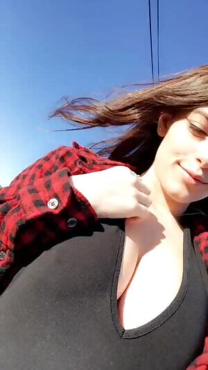 Perfect weather for flashing a boob.