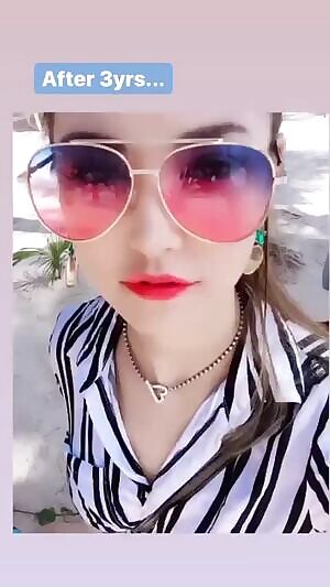 Down part of bikini tease