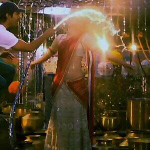 Kajal Aggarwal Wet Saree.