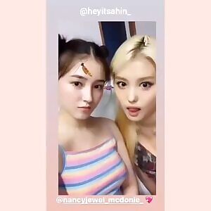 It's now canon. Nancy and Ahin admits Nancy has the bigger butt between the two.