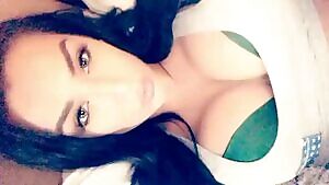 Chanel Santini alone at home