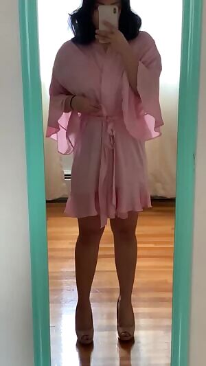 Felt sexy in my pink robe this morning