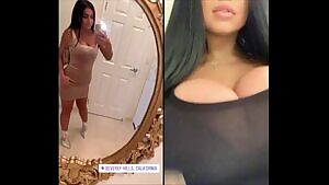 Brunette bimbo @tamaraxoxxo dancing before and after bimbofication