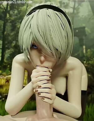 2b blowjob by lerico213