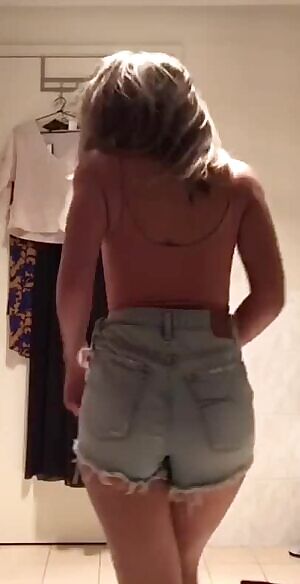 Denim shorts