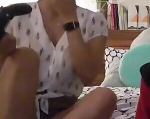 Tiff Playing Minecraft