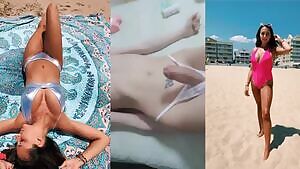 Busty Beach Babe.
