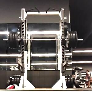 Track and Field Athlete Louise Hazel Doing Quarter Squats