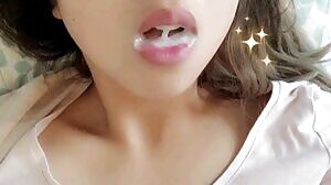 Sexy cum slurp