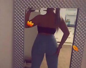 Bending over