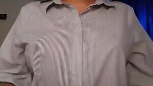 went for a smart casual look today but it was too hot to wear a bra 🌤