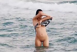 In the water