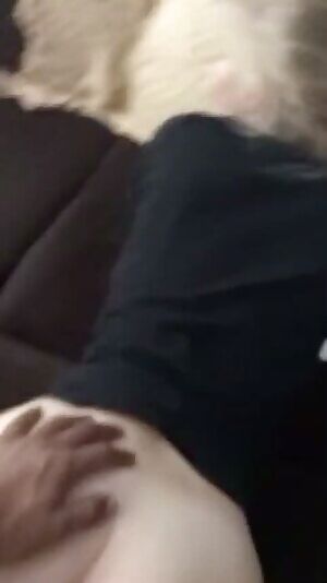 Thumb in her butt