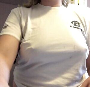 Hard nipples reveal