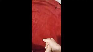 big cumshot on towel