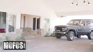 Ebony Bitch Locked In A Cage gets let out to Suck Cock