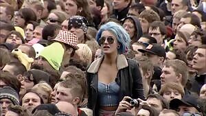 Blue Hair Steel Panther Flasher