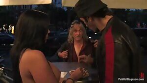 offering his jumper to her