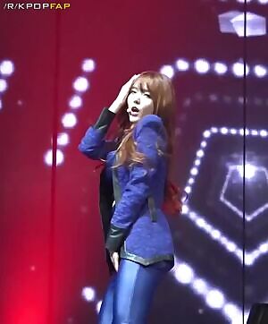 Dal Shabet Serri - Sexily rubbing her tits, crotch & presenting her body live in 2014