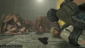 Ada Wong, Jill Valentine, Sherry Birkin - Monster mash