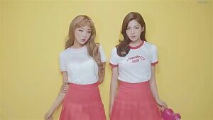 Lee Saeun and Rock Chaeun get nice and wet together.